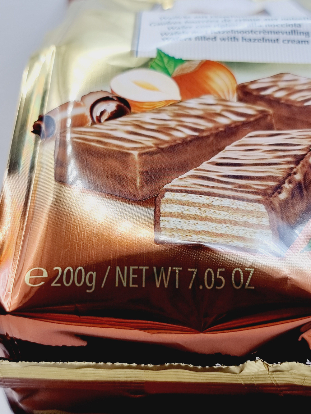 Вафли Feiny Biscuits Миньон с начинкой из орехового крема 200 г (Австрия)