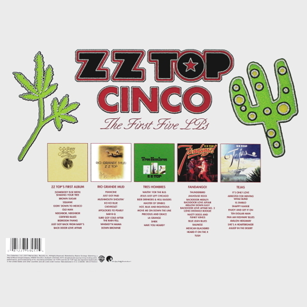 ZZ Top / Cinco: The First Five LP's (5LP)