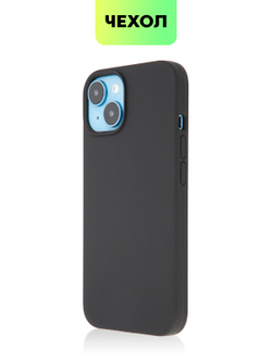 Чехол BROSCORP для Apple iPhone 14 (арт. IP14-SOFTRUBBER-BLACK)