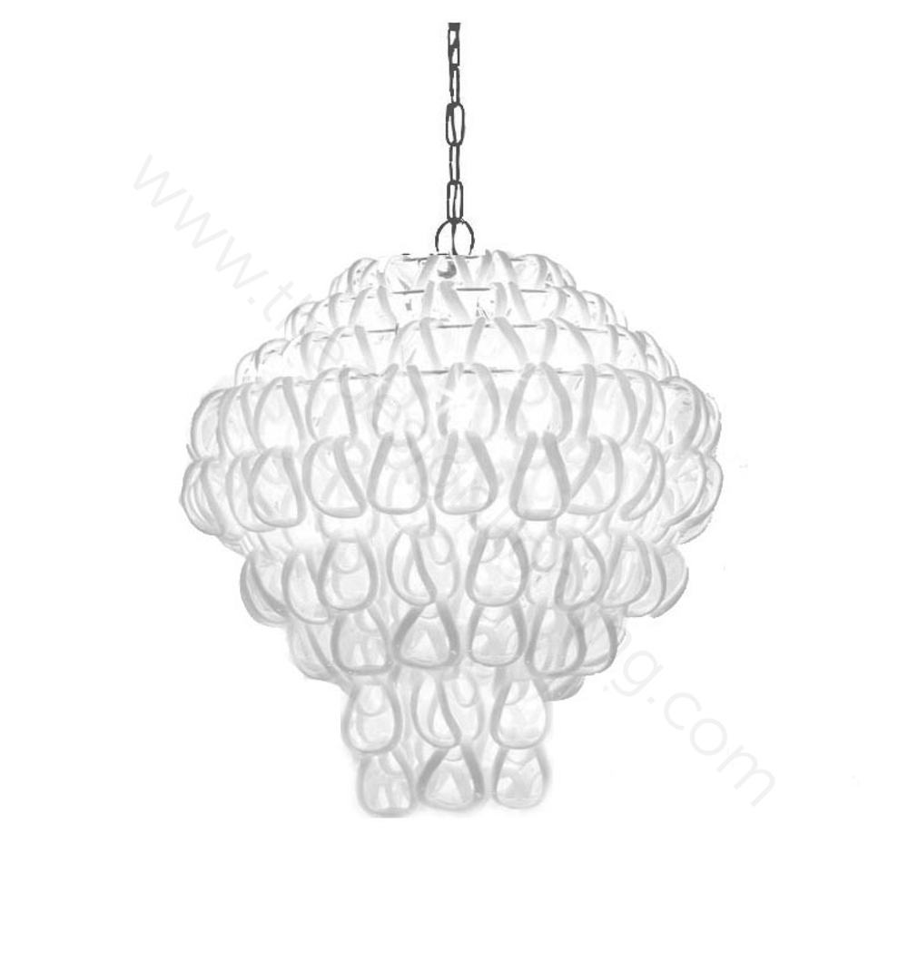 Pendant design lamp Giogali SP 80 A by Vistosi (Clear)