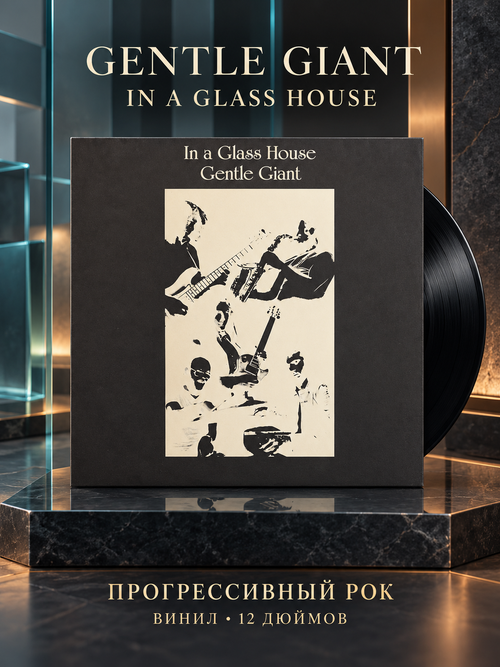 LP Gentle Giant - In A Glass House. Зарубежный рок. Виниловая пластинка 12 дюймов