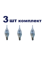 Светодиодная LED лампа CA37 6W E14 тёпл. пр. 3шт