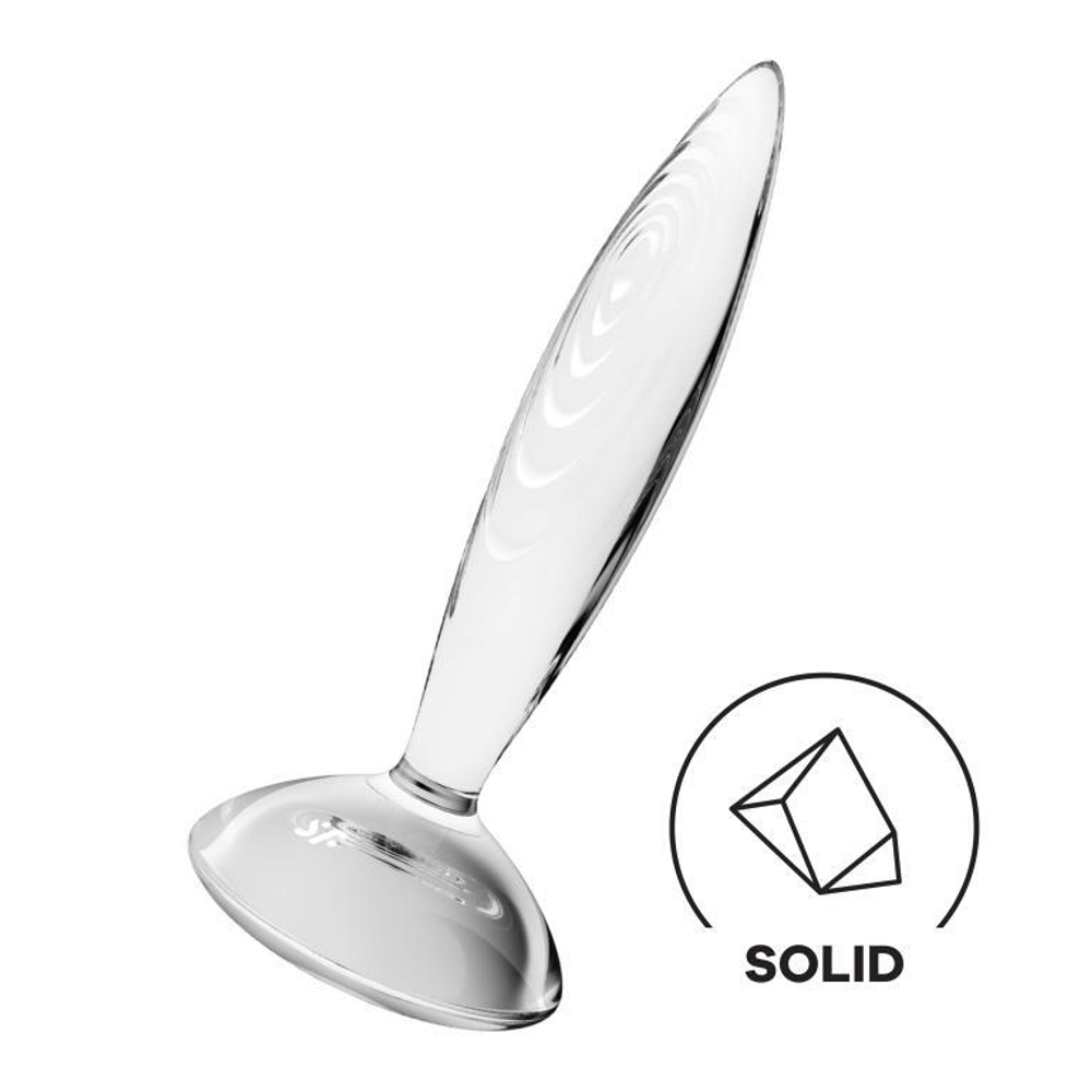Стеклянный фаллоимитатор Satisfyer Sparkling Crystal (прозрачный)