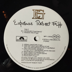 Винтажная виниловая пластинка LP Robert Fripp Exposure (Japan 1979) (No Obi) MPF 1239