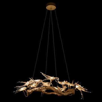 Подвесная люстра LED 60W 3000К 10378/1000 античная бронза Voa LOFT IT
