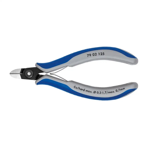 Прецизионные кусачки боковые для электроники чернёные 125 мм Knipex 79 02 125