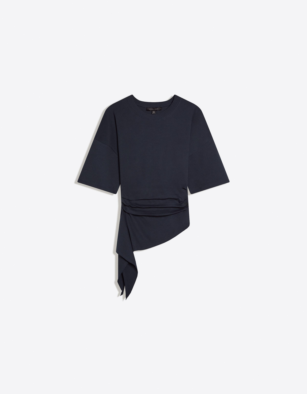 Женская футболка с короткими рукавами и сборками - BERSHKA