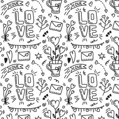 Рисунок маркером LOVE