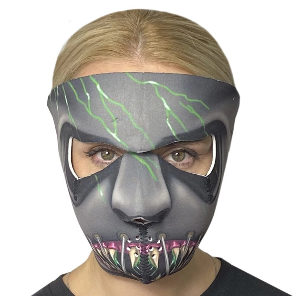 Неопреновая маска Wild Wear Grey Demon на хэллуин