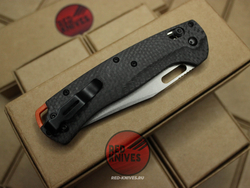 Нож Benchmade Taggedout 15535 А+++ - карбон рукоять, клинок стоунвош