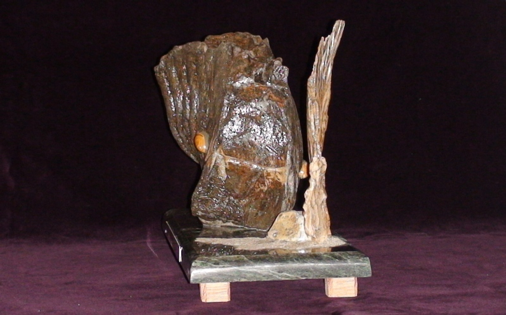 Зуб мамонта "Ископаемая рыба" / Mammoth tooth "Fossil fish"
