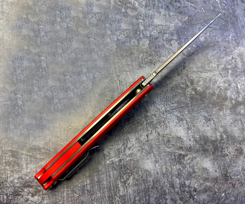 Складной нож Shark Red, сталь D2, G-10, ТДК Кизляр