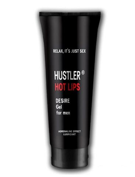 Возбуждающая мужская гель-смазка HOT LIPS - 75 мл.