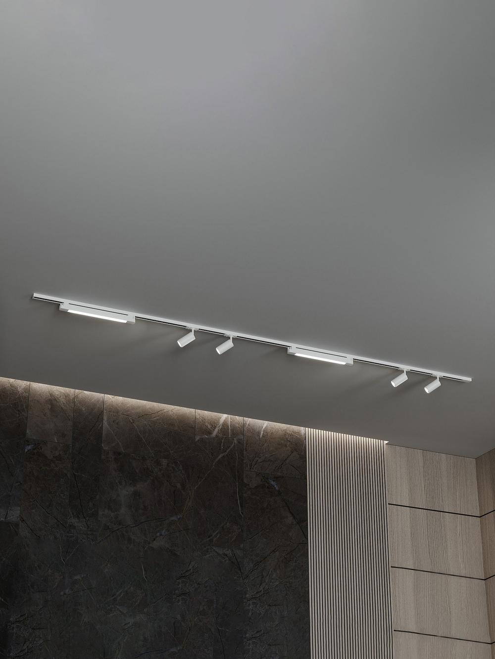 Комплект трековый Hesby Lighting No5 однофазная накладная Skylite HSBL_kompl_S005_NI3W4K
