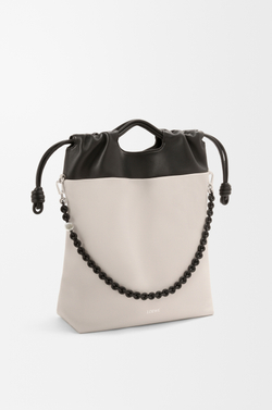 Loewe Сумка-тоут Flamenco из мягкой кожи ягненка наппа, экрю/черный