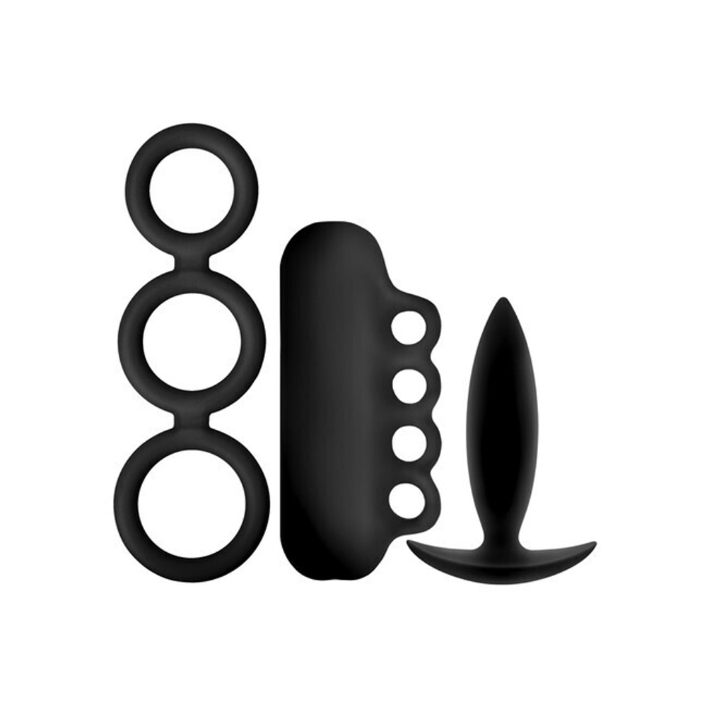 Набор из 3 трех предметов для мужчин Renegade - Men's Pleasure Kit № 1 , черный (Цвет: черный)