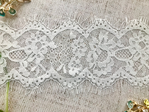 Кружево Французское, ш. 10,5 см, белый