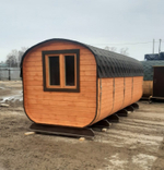 Баня бочка-квадро 6 метров