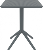 Стол пластиковый складной Siesta Contract Sky Folding Table 60, темно-серый