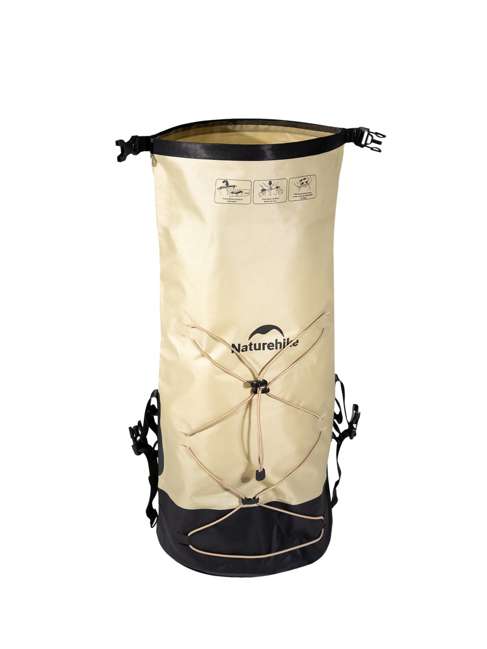 Герморюкзак Naturehike TB03-shimmer-TPU, 30л, бежевый (NH21FSB04)