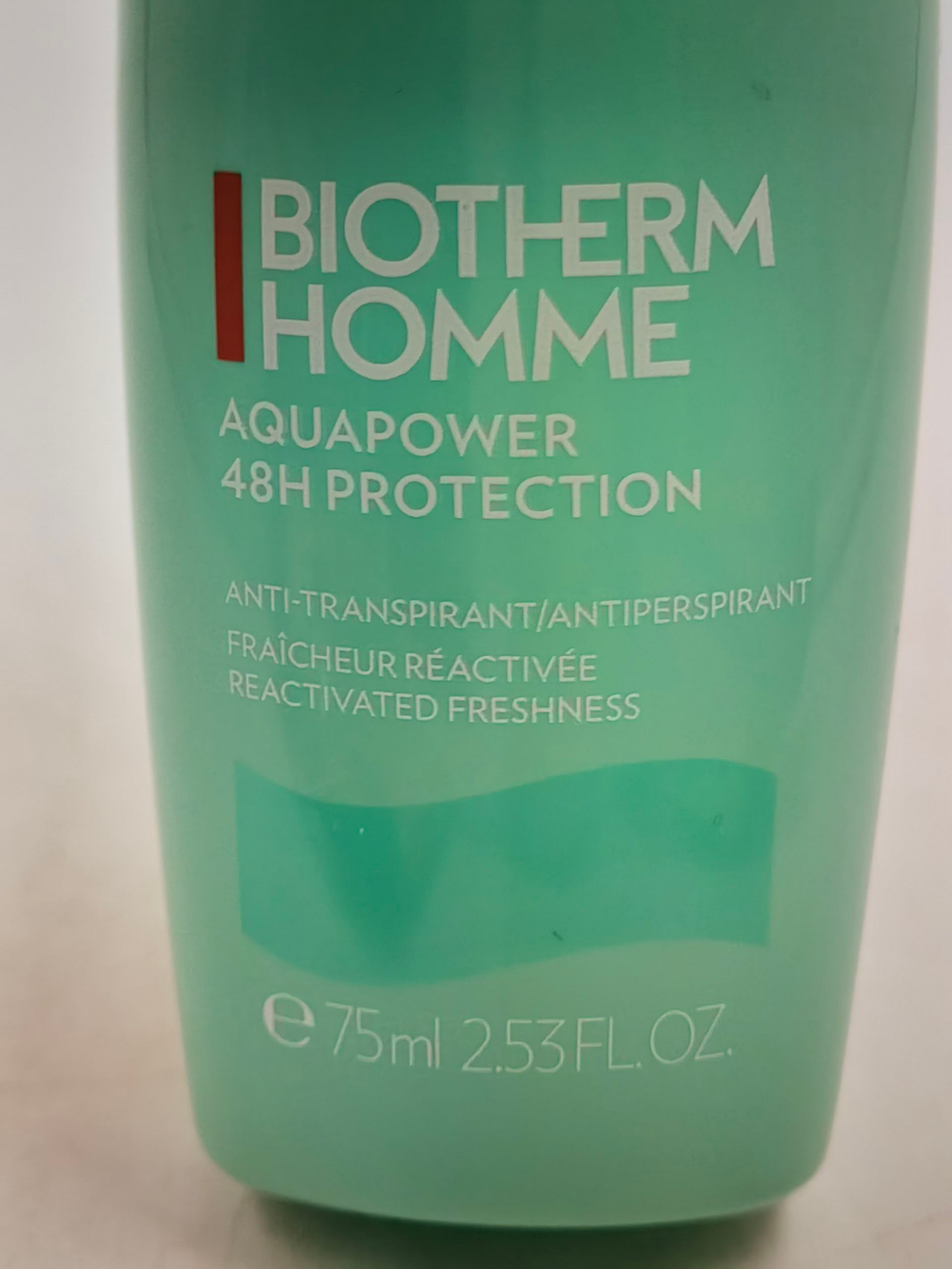 Biotherm Homme Шариковый дезодорант-антиперспирант Aquapower 48 часов для мужчин 75 мл (из Финляндии)