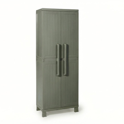 Уличный пластиковый шкаф Toomax Wood Cabinet Shelves olive