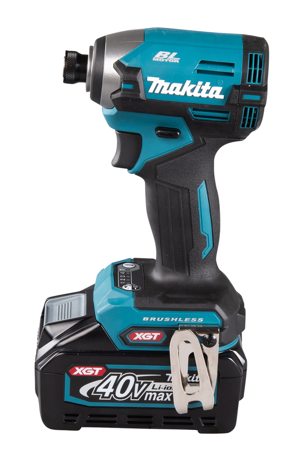 Шуруповерт ударный аккумуляторный, XGT BL 40В, XPT, 1/4", 210 Нм, 4+1 Т режим, защита от непреднамер Makita TD003GA201