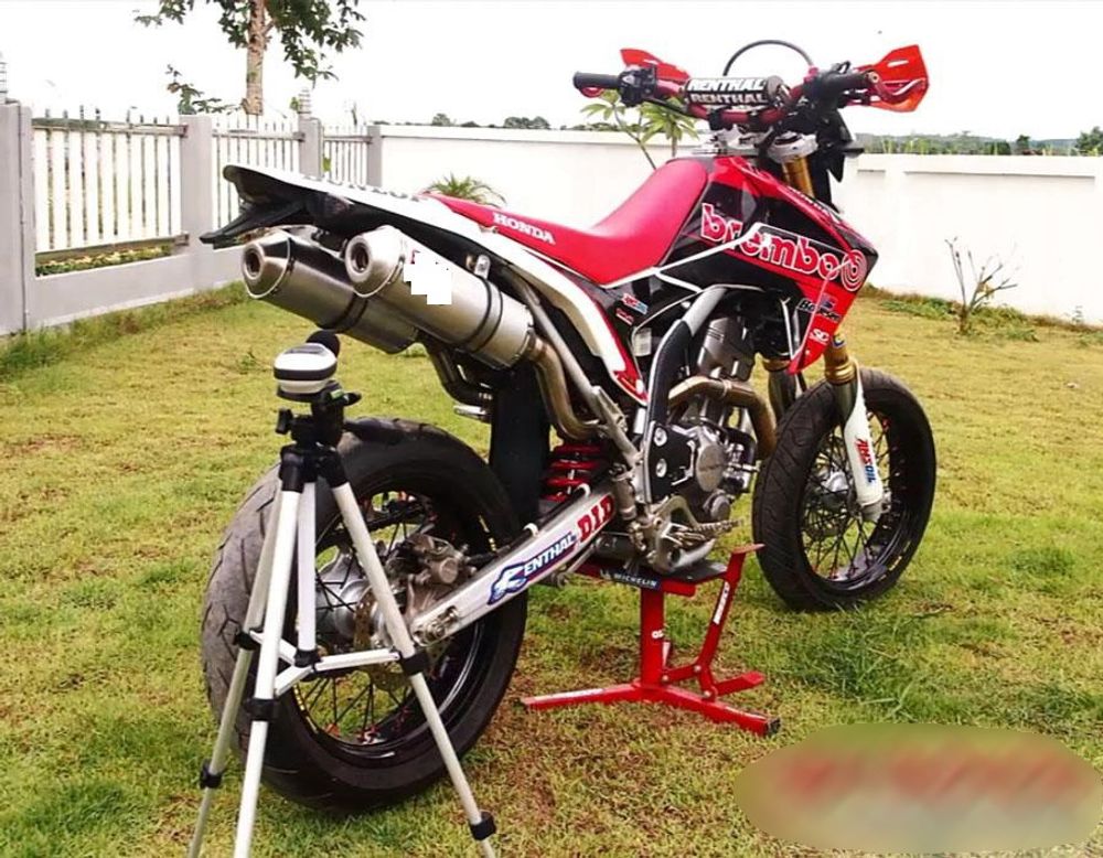 Full Exhaust System for Honda CRF250L-M-Rally (2012-2020). Made in Thailand. MOTO-X Twin