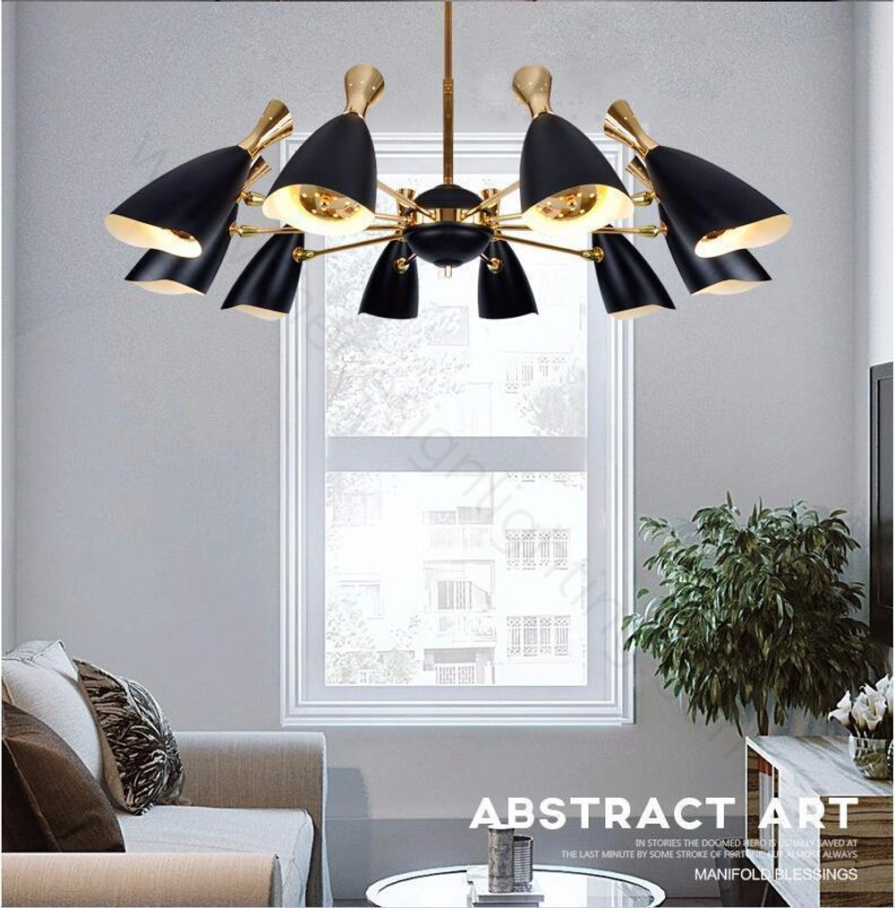 Ceiling design lamp  Duke by Delightfull (12 lampshades,  White)