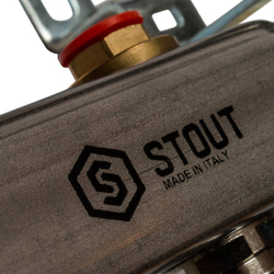 STOUT Коллектор из нержавеющей стали в сборе без расходомеров  4 вых.