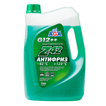 ОЖ Антифриз готовый AGA Z-42 G12++ зеленый (5кг)