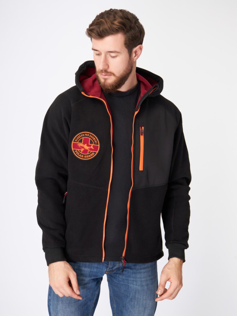 Куртка флисовая windstopper Polar Shark черный  M