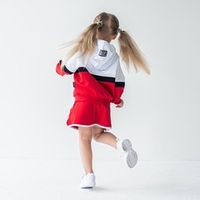 Олимпийка с капюшоном "Привет из 90-х" красная