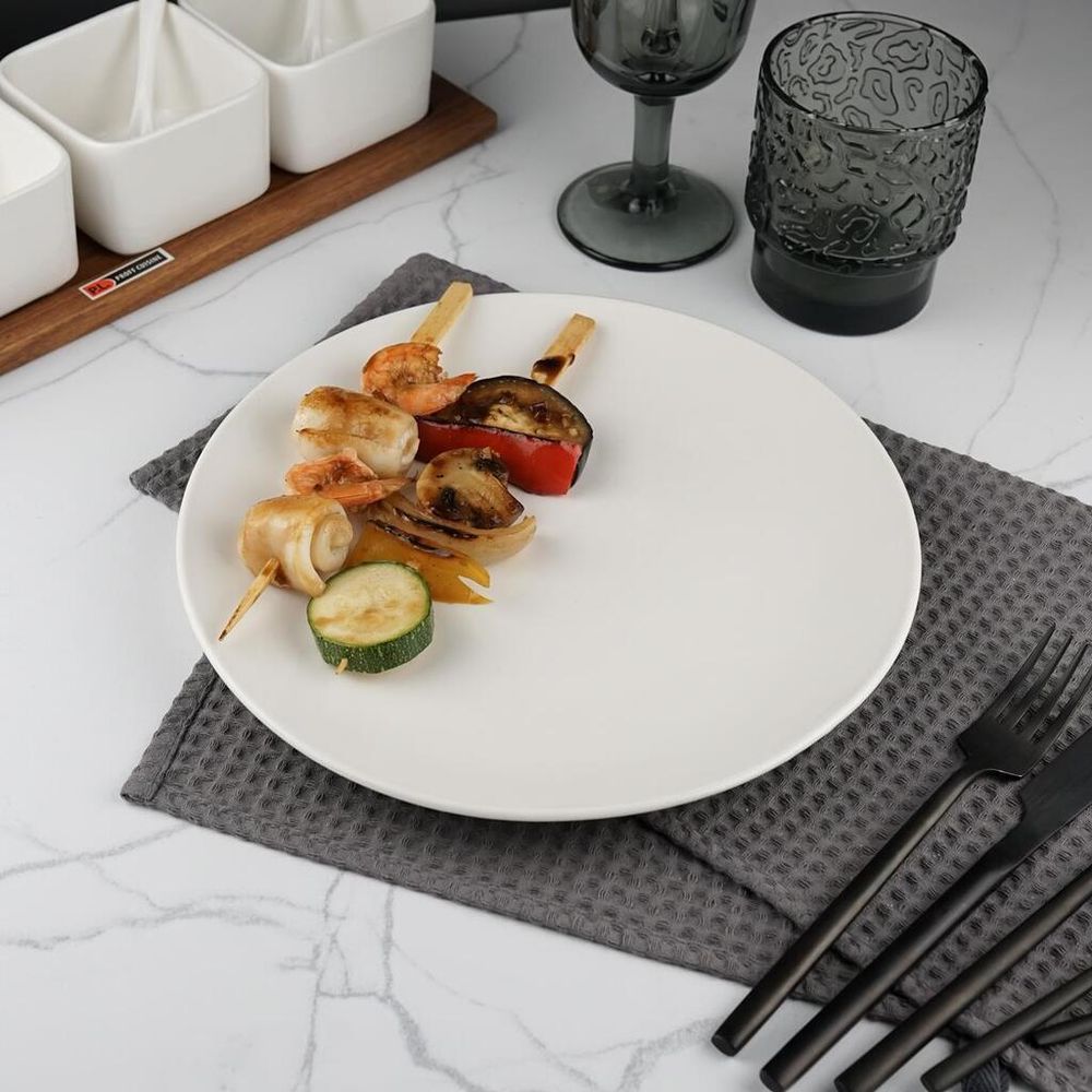 Тарелка d 25,5 см h2,7 см без борта белая фарфор P.L. Proff Cuisine [6]