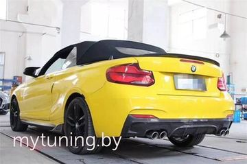 Спойлер глянцево - черный V.1 для BMW 2 F22 F87 2014+