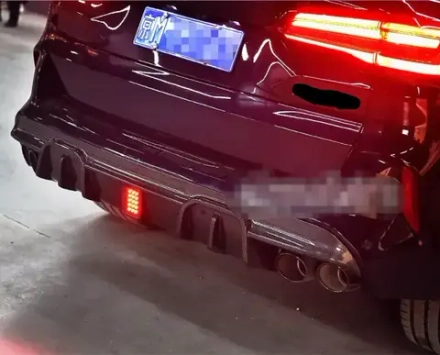 Карбоновый диффузор заднего бампера для BMW X5 G05 / X5M F95 / X6 G06 / X6M F96 БМВ