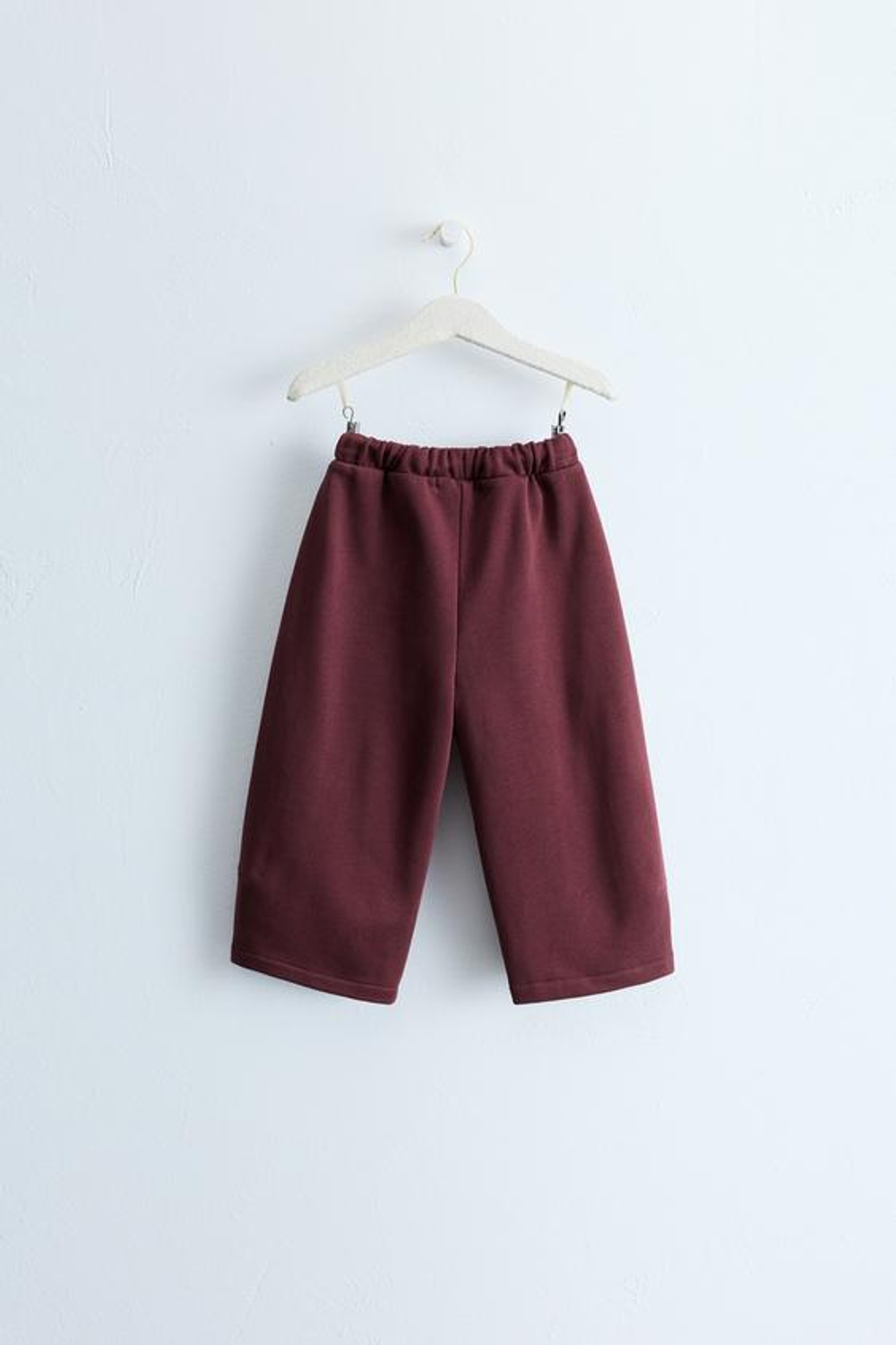 ZARA ZARA TIMELESS - ТРИКОТАЖНЫЕ БРЮКИ НА ЗАВЯЗКАХ, БУРГУНДИ