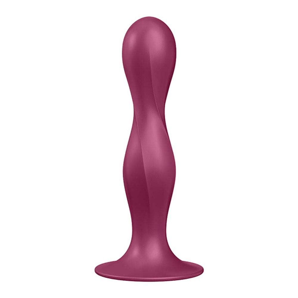 Малиновый фаллоимитатор 17,8см Satisfyer Double Ball-R 4048680