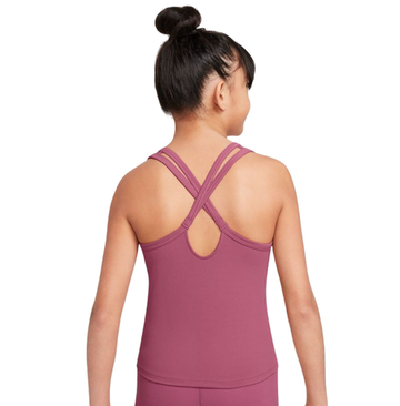 Футболка для мальчика теннисная Nike Kids Dri-Fit One Fitted Tank - sweet beet/white