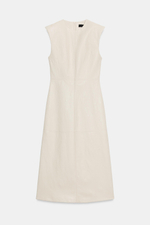 ПЛАТЬЕ МИДИ ИЗ ИСКУССТВЕННОЙ КОЖИ С ПОДПЛЕЧНИКАМИ — ZARA