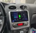 Магнитола для Ford Focus 2 2004-2011 (климат) - Parafar PF696U2K на Android 13, Быстрая, QLED+2K, CarPlay, 4G SIM-слот