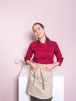 Фартук повара поясной бежевый "Компот"
