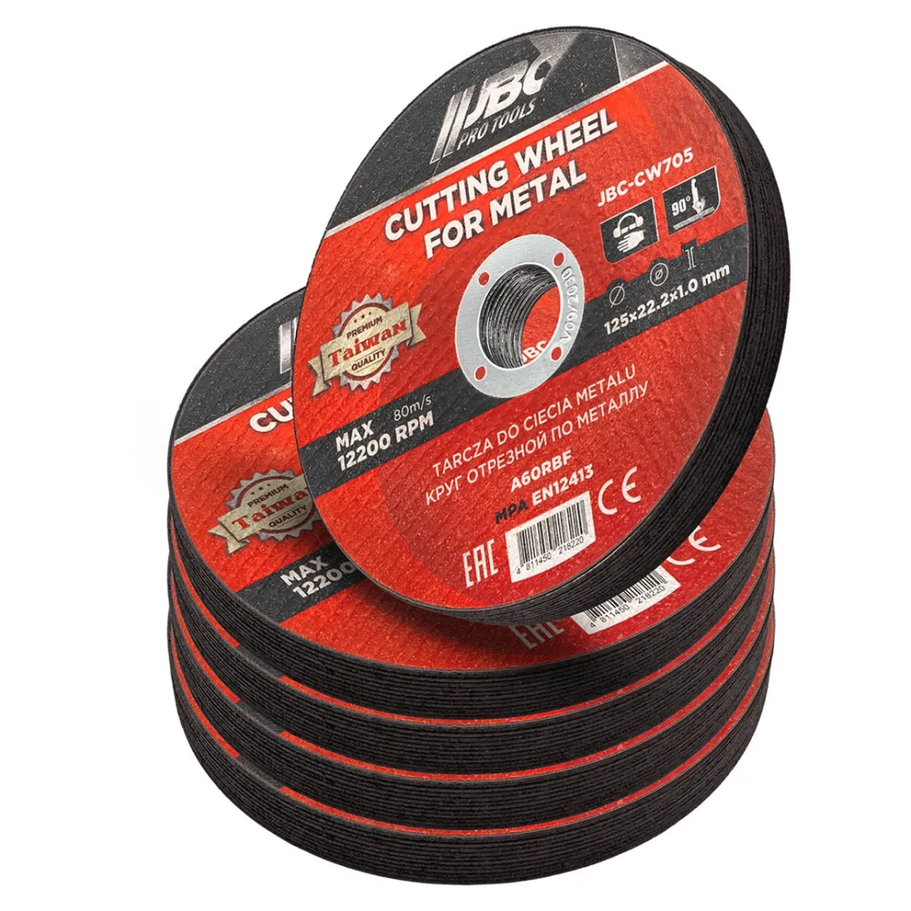 Круг отрезной по металлу 125x1.0x22.2мм (к-т 50 шт) JBC JBC-CW705[к-т 50 шт.]
