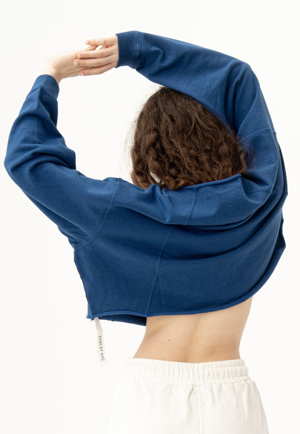 Свитшот оверсайз Bowery NYC Crop Delft