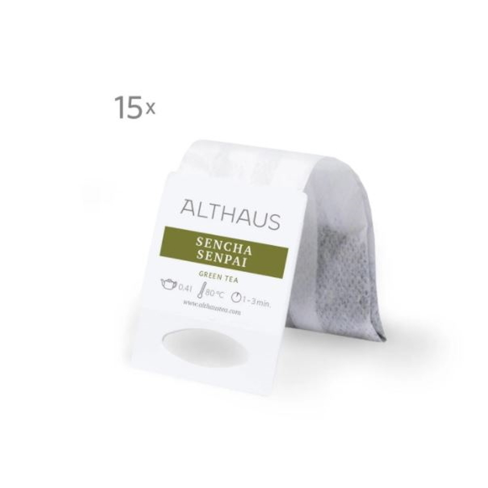 Althaus Sencha Senpai Grand Pack  зеленый чай в пакетиках, 15 шт