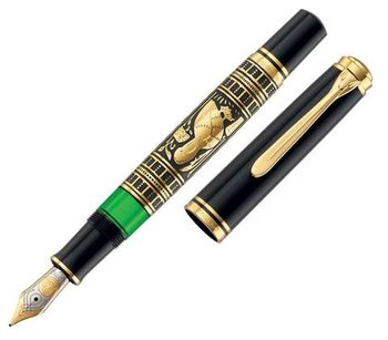 Перьевая ручка Pelikan Toledo M 900 из серебра с позолотой с пером F (924597)