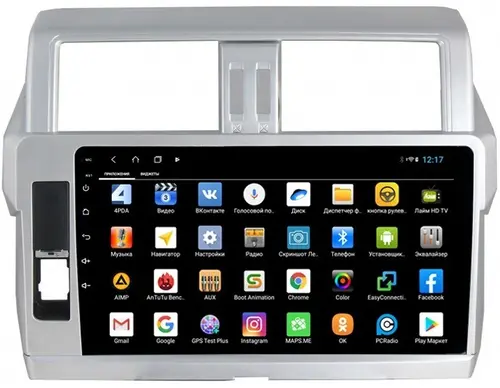 Магнитола для Toyota Land Cruiser Prado 150 2014-2017 - Parafar PF347XHD на Android 13, CarPlay, 4G SIM-слот