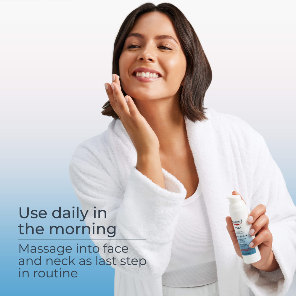 Eucerin, Face, ежедневный лосьон для иммерсивного увлажнения, SPF 30, 75 мл (2,5 жидк. унц.)
