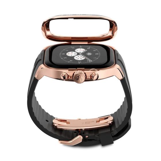 Корпус для Apple Watch CRS46 - Розовое золото/Чёрный
