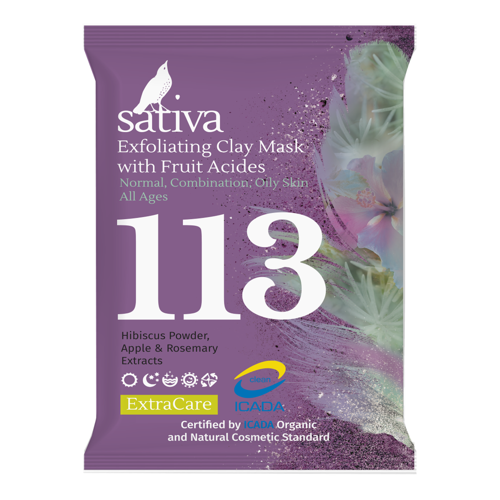 Маска-гоммаж Sativa №113 с фруктовыми кислотами (15г)
